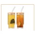 Highball Crystal Ribbed Glasses with Bamboo Lid & Straws – 4pcs Set Highball Crystal Ribbed Glasses with Bamboo Lid & Straws – 4pcs Set