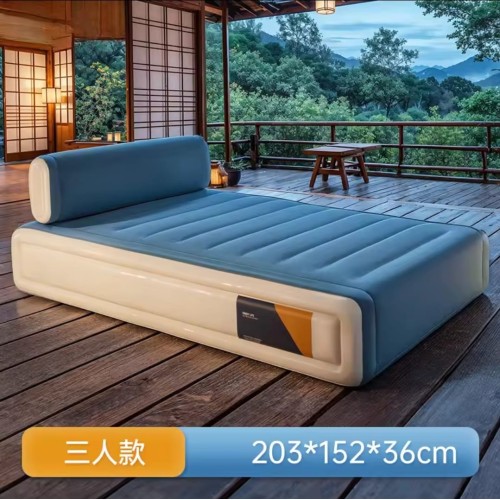 Big Size Inflatable Air Bed with Headrest – 5x6 Ft