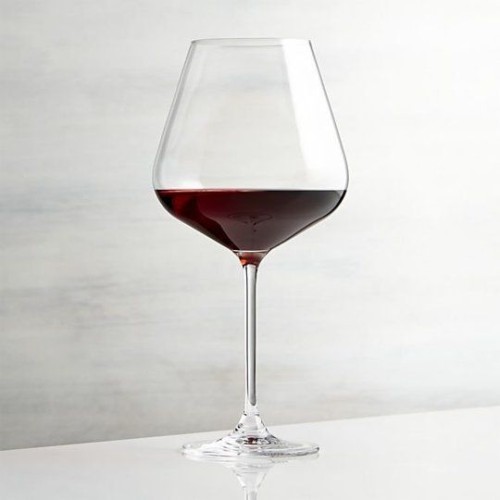Burgundy Tulip-Shaped Wine Glass