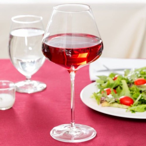 Burgundy Tulip-Shaped Wine Glass