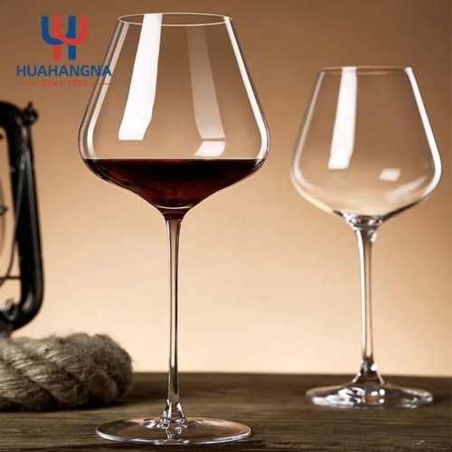 Burgundy Tulip-Shaped Wine Glass