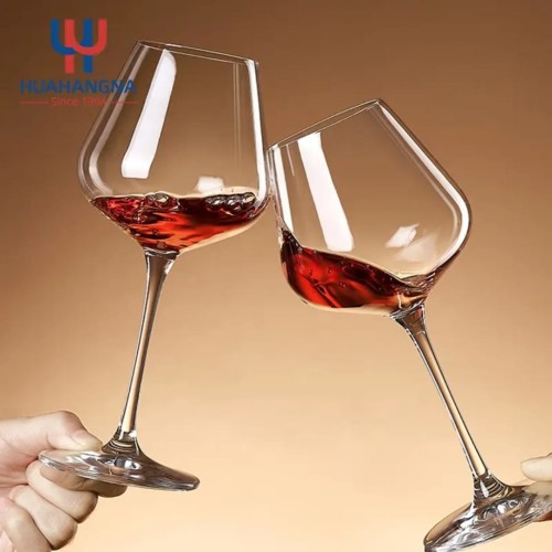 Burgundy Tulip-Shaped Wine Glass