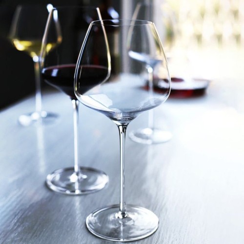 Burgundy Tulip-Shaped Wine Glass