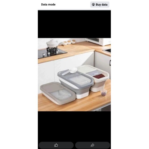 Collapsible Cereals Storage Container