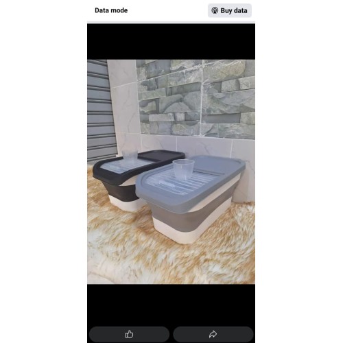 Collapsible Cereals Storage Container