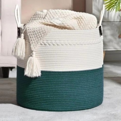 Cotton Rope Basket Cotton Rope Basket