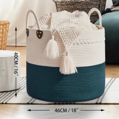 Cotton Rope Basket Cotton Rope Basket