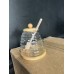 Glass Honey Storage Jar with Wooden Lid