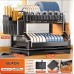 Kitchen Dish Bowl Drainer Rack with Drain Basket