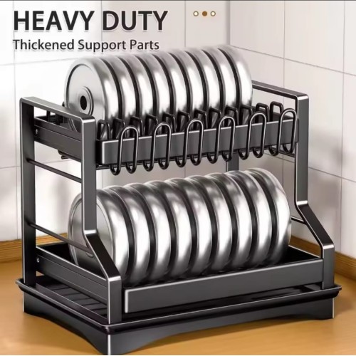 Kitchen Dish Bowl Drainer Rack with Drain Basket