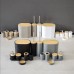 8pcs Luxury Bamboo Plastic Bathroom Accessories Set 8pcs Luxury Bamboo Plastic Bathroom Accessories Set