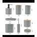 8pcs Luxury Bamboo Plastic Bathroom Accessories Set 8pcs Luxury Bamboo Plastic Bathroom Accessories Set