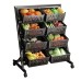 Multi-Functional Steel Vegetable & Fruit Rack with Wheels Multi-Functional Steel Vegetable & Fruit Rack with Wheels