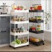 4-Layer Multipurpose Storage Rack with Wheels