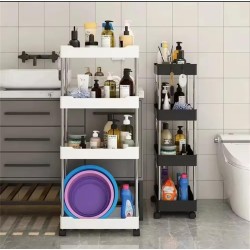 4-Layer Multipurpose Storage Rack with Wheels