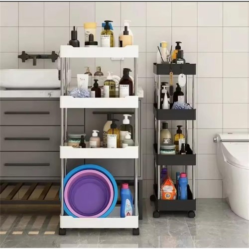 4-Layer Multipurpose Storage Rack with Wheels 4-Layer Multipurpose Storage Rack with Wheels