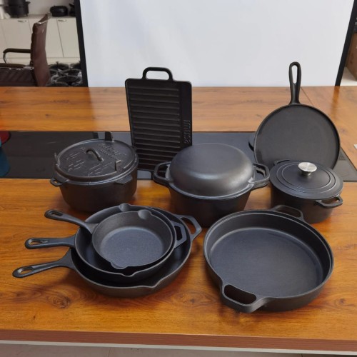 Preseasoned Cast Iron Cookware Set – 12 Pieces Preseasoned Cast Iron Cookware Set – 12 Pieces