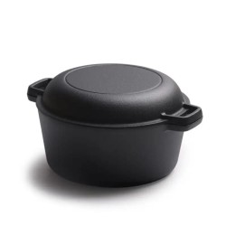Preseasoned Cast Iron Cookware Set – 12 Pieces