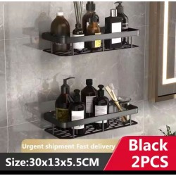 2pcs Aluminum Alloy Rectangular Shelf