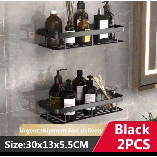 2pcs Aluminum Alloy Rectangular Shelf