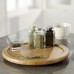 Single Layer Bamboo Rotating Spice Rack Single Layer Bamboo Rotating Spice Rack
