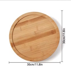 Single Layer Bamboo Rotating Spice Rack