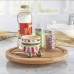 Single Layer Bamboo Rotating Spice Rack Single Layer Bamboo Rotating Spice Rack