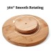 Single Layer Bamboo Rotating Spice Rack Single Layer Bamboo Rotating Spice Rack