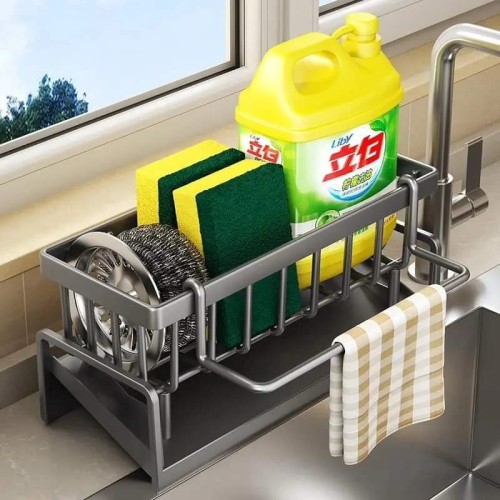 Sink Caddy with Water Draining Tray
