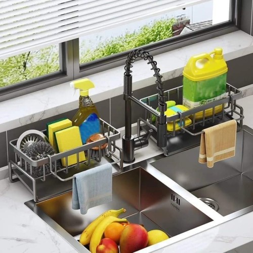Sink Caddy with Water Draining Tray