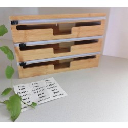 Bamboo Wrap Dispenser with Cutter – 3 Layer