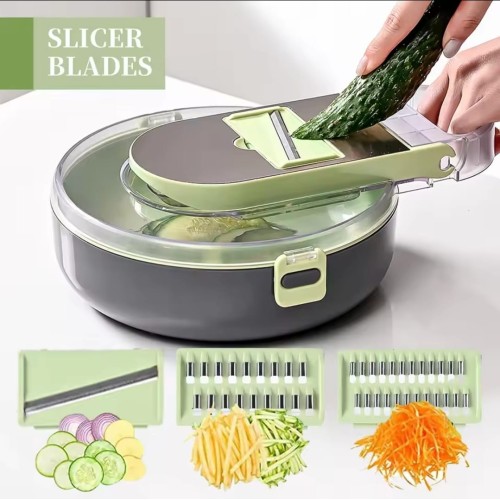 Multi-Functional 9-in-1 Vegetable Chopper & Cutter Multi-Functional 9-in-1 Vegetable Chopper & Cutter