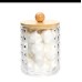 Diamond Acrylic Organizer with Bamboo Lid