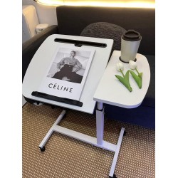 Adjustable Overbed Laptop Table with Wheels