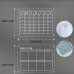 2pcs Magnetic Monthly & Weekly Fridge Planner Set