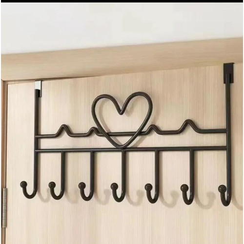 7 Hook Over the Door Hanger – Heavy Duty Steel