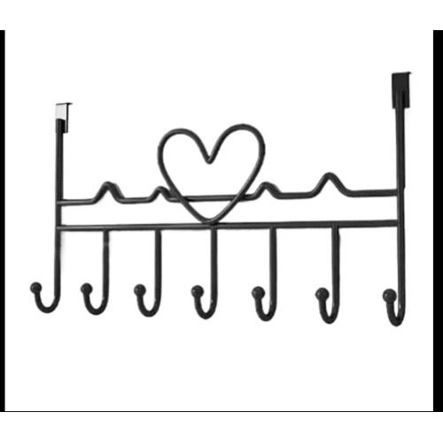 7 Hook Over the Door Hanger – Heavy Duty Steel