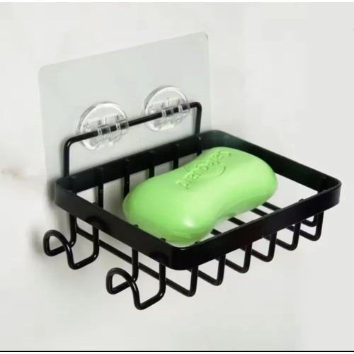 Wall-Mounted Stainless Steel Soap Dish – Black Wall-Mounted Stainless Steel Soap Dish – Black