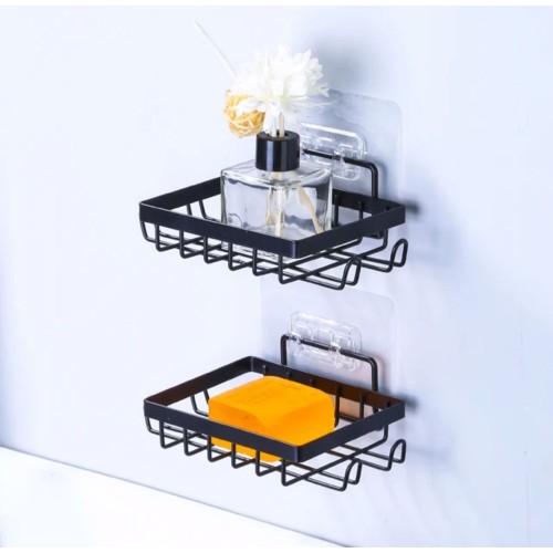 Wall-Mounted Stainless Steel Soap Dish – Black Wall-Mounted Stainless Steel Soap Dish – Black