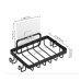 Wall-Mounted Stainless Steel Soap Dish – Black