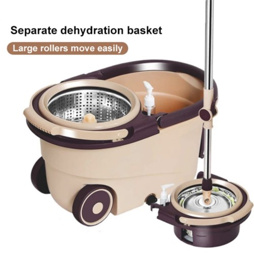 360° Spin Mop with Bucket – Stainless Steel Basket 360° Spin Mop with Bucket – Stainless Steel Basket