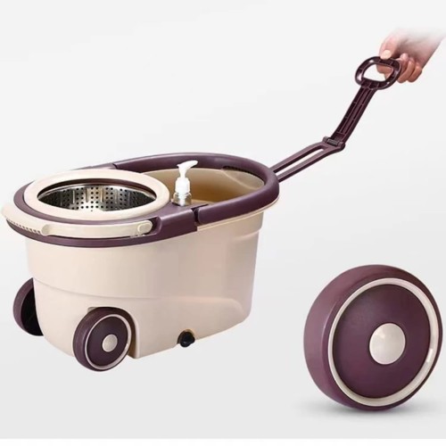 360° Spin Mop with Bucket – Stainless Steel Basket 360° Spin Mop with Bucket – Stainless Steel Basket