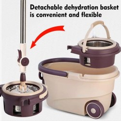360° Spin Mop with Bucket – Stainless Steel Basket
