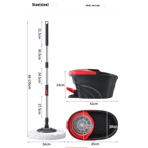 Pedal Spin Mop & Bucket Set