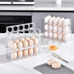 Auto-Flip Fridge Egg Storage Box