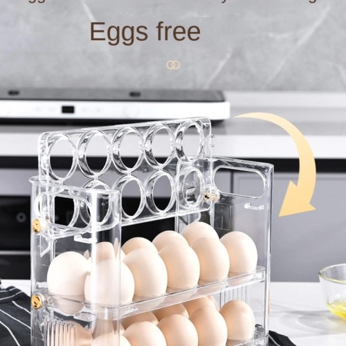 Auto-Flip Fridge Egg Storage Box Auto-Flip Fridge Egg Storage Box