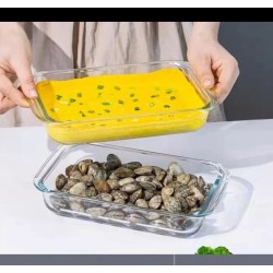 3pcs Baking And Microwaveable Glass Casserole Tins