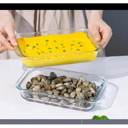 3pcs Baking And Microwaveable Glass Casserole Tins