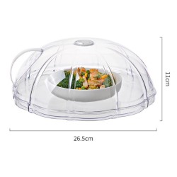 Microwave Food Splatter Cover – Durable, BPA-Free Lid for Clean & Safe Cooking