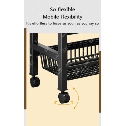 Multi-Layer Metallic Kitchen Storage Rack